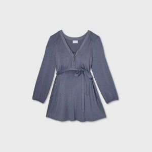 COPY - Long Sleeve Button-Front Knit Maternity Top